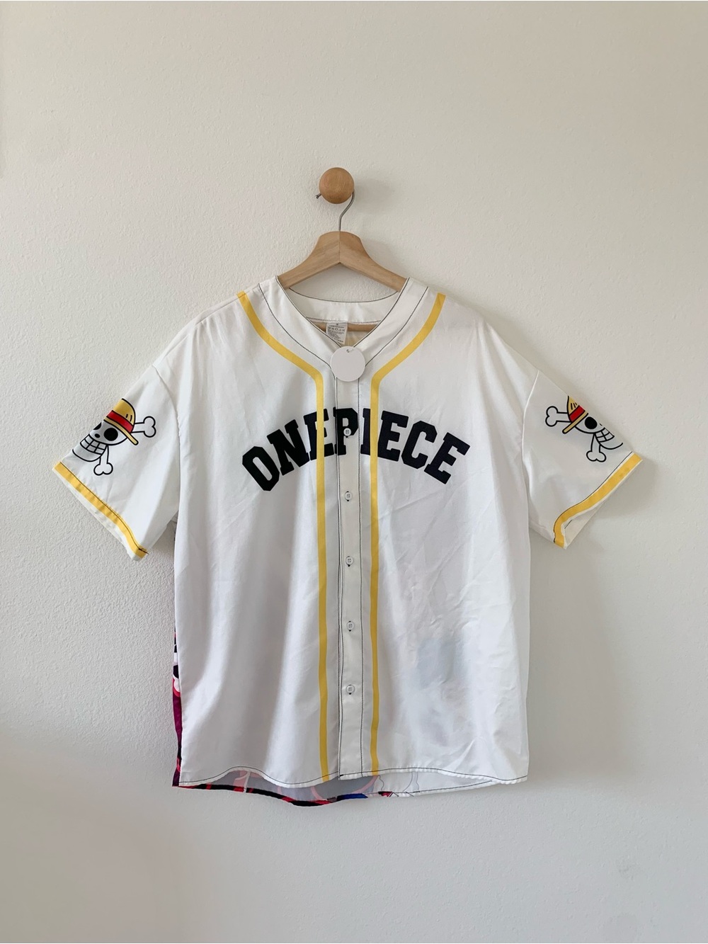 One Piece Cream Yellow Luffy Gear 4 Lightweight Short Sleeves Oversized Jersey S